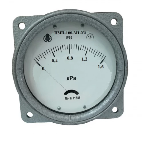ДНМ-100 +4 кПа-1,5-У3 ФОШ  2х"ерш" под шланг ф8мм УТ000001210